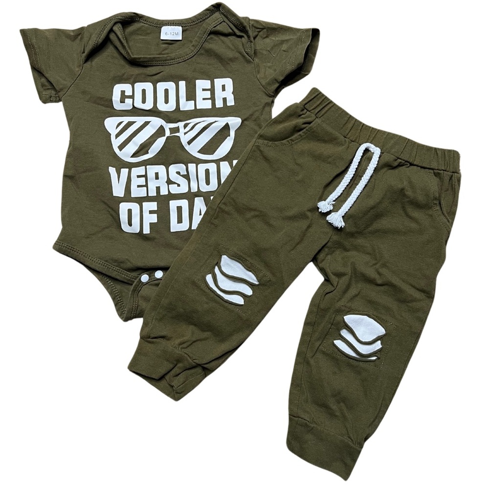“Cooler Version of Dad” Matching Set -6-12M
